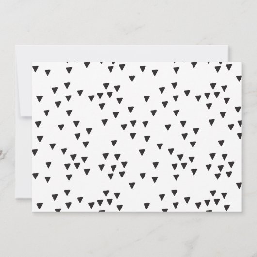 1モダン歳ミニマル誕生日フォトバースデーパーティー 招待状 (裏面)