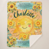 1ヨハネ1:7, Christian Women Sunshine Blanet シェルパブランケット (正面)