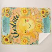 1ヨハネ1:7, Christian Women Sunshine Blanet シェルパブランケット (正面(横))