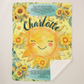 1ヨハネ1:7, Christian Women Sunshine Blanet シェルパブランケット (正面)