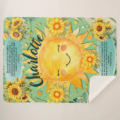 1ヨハネ1:7, Christian Women Sunshine Blanet シェルパブランケット (正面(横))