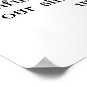 1ヨハネ1:9アメリカ国旗の前にワシを置いて ポスター (角)