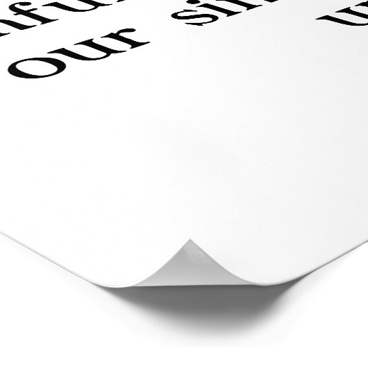 1ヨハネ1:9アメリカ国旗の前にワシを置いて ポスター (角)