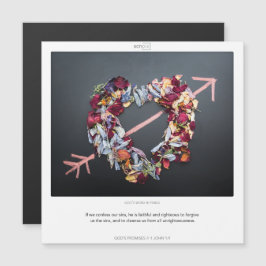 1ヨハネ1:9神の約束SCRIPIX磁気カード マグネット招待状