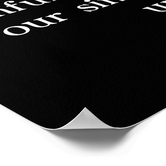 1ヨハネ1:9風の上に鷲飛んでいるを置いて。 ポスター (角)