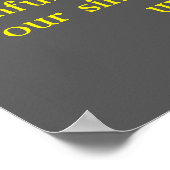 1ヨハネ1:9黒と黄色のカナリモッキンバード ポスター (角)