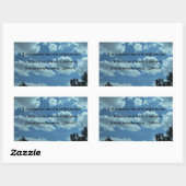 1ヨハネ1:9 長方形シール (シート)