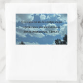 1ヨハネ1:9 長方形シール (バッグ)