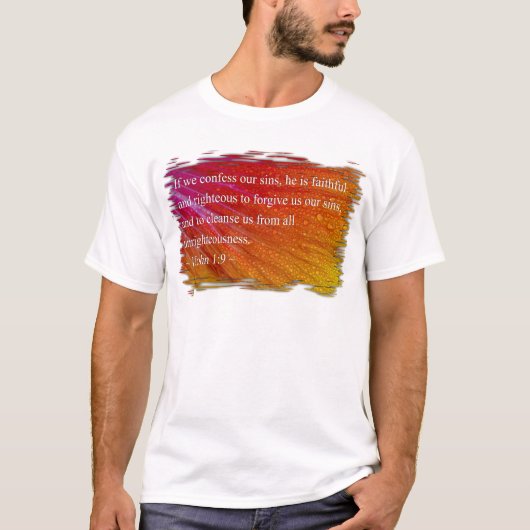 1ヨハネ1:9 Tシャツ (正面)