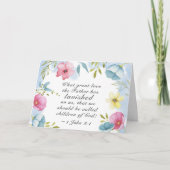 1ヨハネ3:1素晴らしは父が私たちに惜しみなく与えた カード (正面)