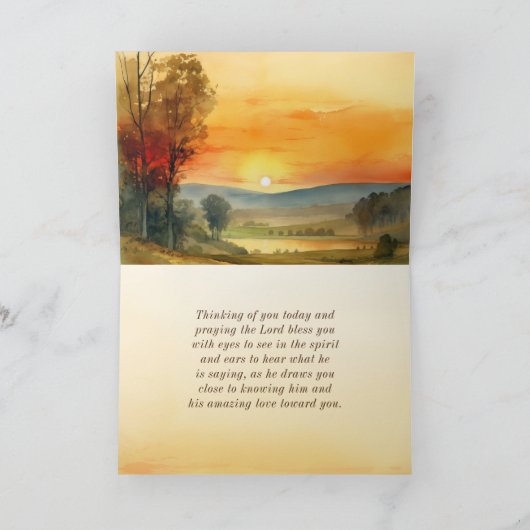 1ヨハネ3:16イエスは私たちのために命を捨てた カード (内部)