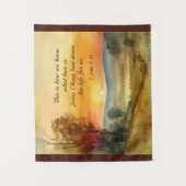 1ヨハネ3:16イエスは私たちの聖書のために彼の命を置いた タペストリー (正面)