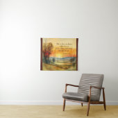 1ヨハネ3:16イエスは私たちの聖書のために彼の命を置いた タペストリー (インサイチュ(横))