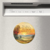 1ヨハネ3:16イエスは私たちの聖書のために彼の命を置いた マグネット (インサイチュ (食洗機))