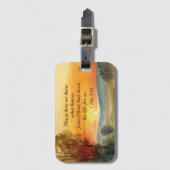 1ヨハネ3:16イエスは私たちの聖書のために彼の命を置いた ラゲッジタグ (正面縦)