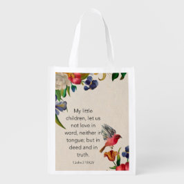 1ヨハネ3:18 KJV エコバッグ