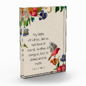 1ヨハネ3:18 KJV フォトブロック (左)