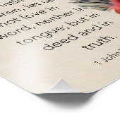 1ヨハネ3:18 KJV フォトプリント            (角)