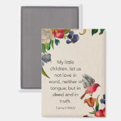 1ヨハネ3:18 KJV マグネット (正面/裏面)