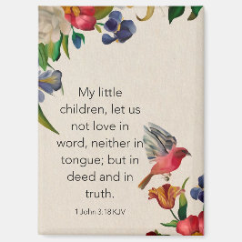 1ヨハネ3:18 KJV マグネット