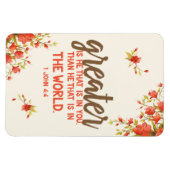 1ヨハネ4素晴らし:4は汝の聖なる書物、 経典 マグネット (横)