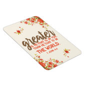 1ヨハネ4素晴らし:4は汝の聖なる書物、 経典 マグネット (右側)