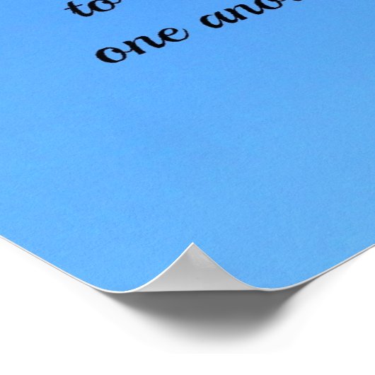 1ヨハネ4:11愛する神もしは私たちを愛して… ポスター (角)