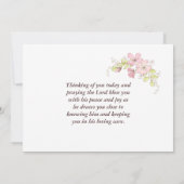 1ヨハネ4:16神は愛であるフローラリースフラットカード (裏面)