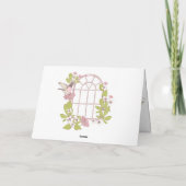 1ヨハネ4:16神は愛フローラリースかわいい鳥 シーズンカード (裏面)