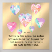 1ヨハネ4:18 ポスター (正面)