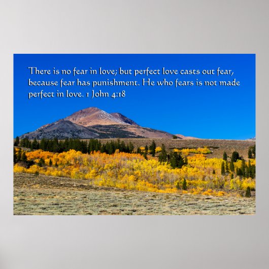 1ヨハネ4:18 ポスター (正面)