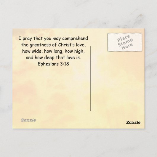 1ヨハネ4:19わたしたちは彼を愛する ポストカード (裏面)