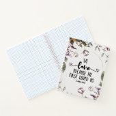 1ヨハネ4:19わたしたちは、神がわたしたちを初めて愛されたからこそ愛する ノートブック (内部)