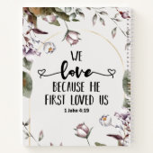 1ヨハネ4:19わたしたちは、神がわたしたちを初めて愛されたからこそ愛する ノートブック (裏面)