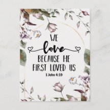 1ヨハネ4:19わたしたちは、神がわたしたちを初めて愛されたからこそ愛する