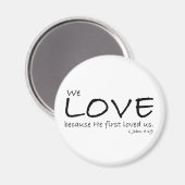 1ヨハネ4:19磁石 マグネット (正面/裏面)