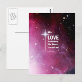 1ヨハネ4:19 ポストカード (正面/裏面)