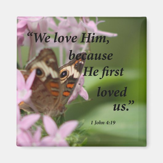 1ヨハネ4:19 マグネット (正面)