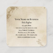 1ヨハネ4 4主は素晴らし感動的引用文 スクエア名刺 (裏面)