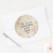 1ヨハネ4 4主は素晴らし感動的引用文 ラウンドシール (封筒)