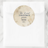 1ヨハネ4 4主は素晴らし感動的引用文 ラウンドシール (バッグ)