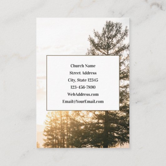 1ヨハネ4:4素晴らしはあなた教会のイベント 名刺 (裏面)