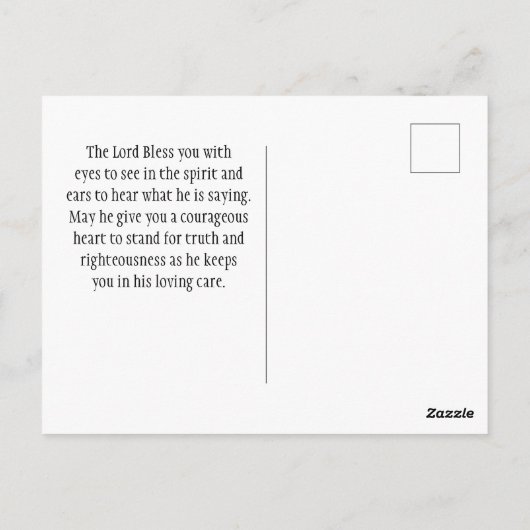 1ヨハネ4:4素晴らしは、あなたがたの内にある者である ポストカード (裏面)