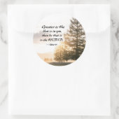 1ヨハネ4:4素晴らしは、あなたがたの内にある者である ラウンドシール (バッグ)