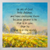 1ヨハネ4:4 ポスター (正面)