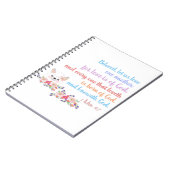 1ヨハネ4:7聖書の聖句 ノートブック (左側)