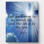 1ヨハネ5:11 フォトプラーク (正面)