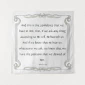 1ヨハネ5:14-15 タペストリー (正面)