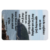 1ヨハネ5:14-15 マグネット (横)