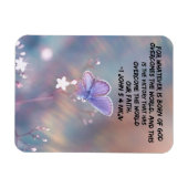 1ヨハネ5:4 NKJV聖書の聖句 マグネット (横)